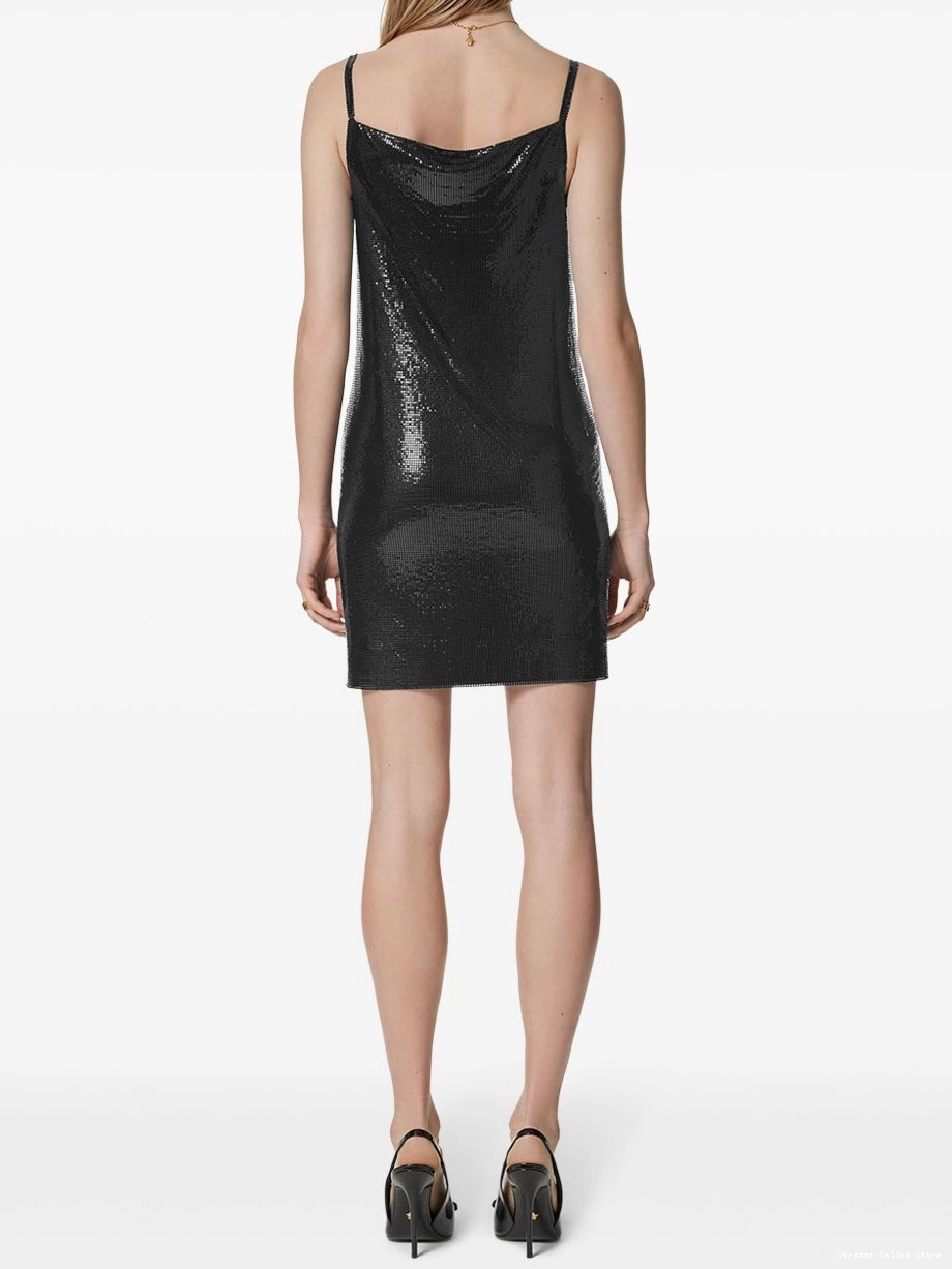 Affordable Women mini metal mesh dress Versace 0626